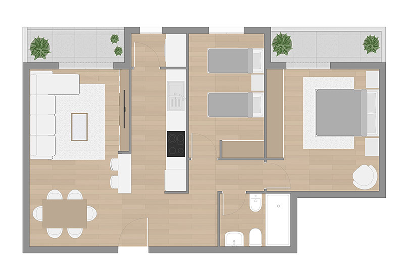 Ap 85m²